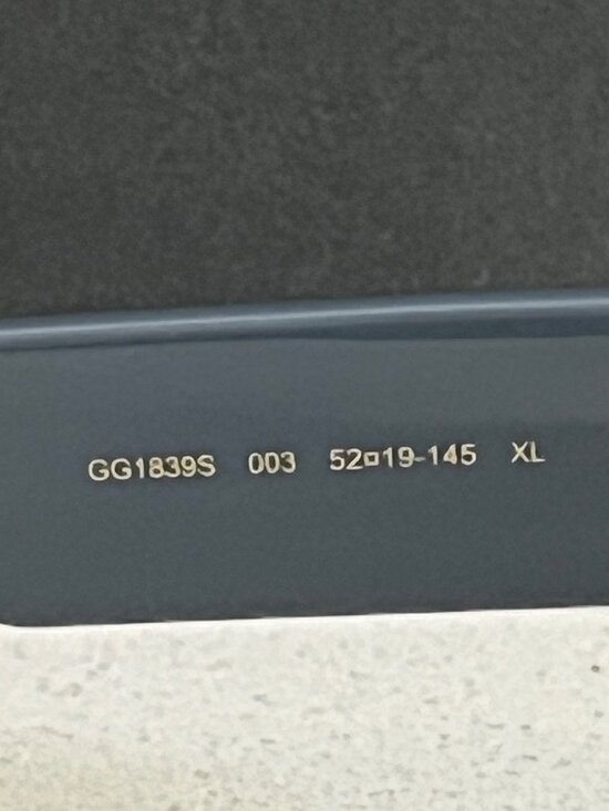 GUCCI GG1839S 003 rectangular blue frame sunglasses main image 10